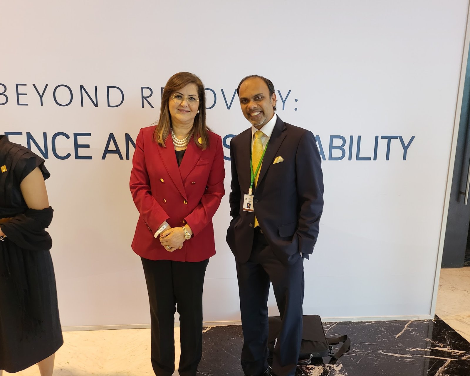 H.E. Hala Helmy el-Said with Cykube CEO